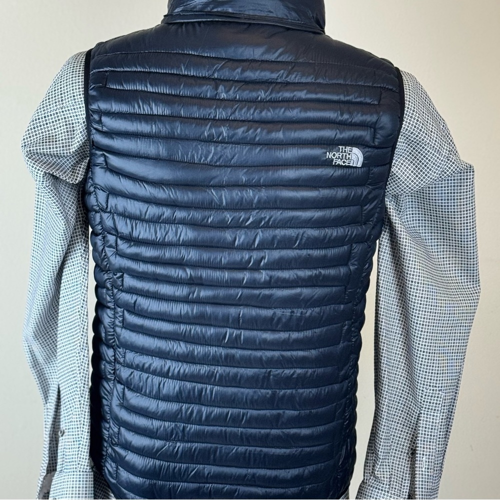 The North Face Women’s Pro 900 Navy Down Quilted Puffer Vest Vintage Gorpcore - Picture 2 of 11